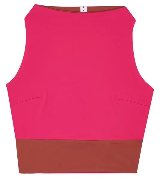 MYMARINI MYMARINI Wendbares Surftop mit Shape-Effect aus ECONYL, Beere-braun, – Produktbild 3 von 4