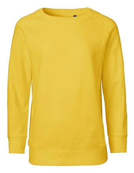 Neutral Neutral® Kinder Sweatshirt Sweater Pulli Pullover, Gelb, – Produktbild 2 von 4