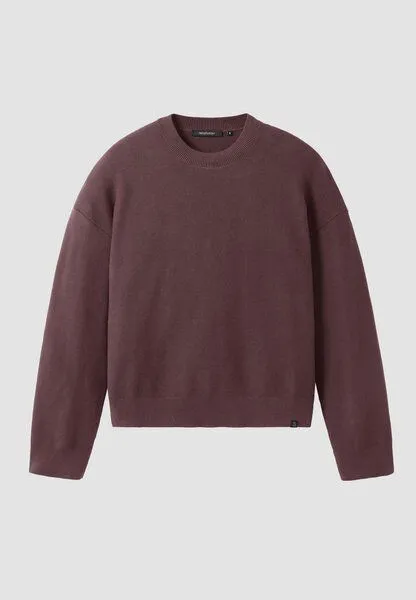 recolution Damen Strickpullover aus Bio-Baumwolle - GINGKO - recolution, Dark grape (lila), – Produktbild 2 von 4