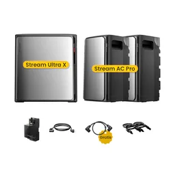 EcoFlow Grensdeal | EcoFlow Stream Ultra X, All-in-One Speicher für Balkonkraftwerke, by Powerness - Stream Ultra X + 2 x Stream AC Pro | 7680Wh / 1 x Smart Meter – Produktbild 1 von 1