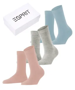Esprit Socken Esprit Solid-Mix 3-Pack Damen (3-Paar) aus Biobaumwolle – Produktbild 1 von 1