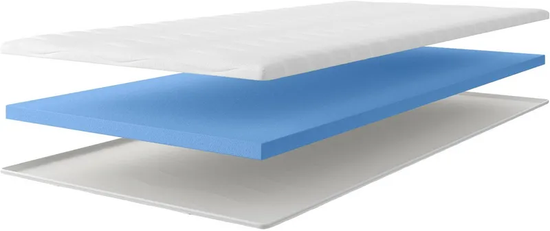 OTTO home, Topper Tornby Topper 90x200 cm,180x200 cm, in 4 Härtegraden, Tencel™ Bezug, 6 cm hoch, Komfortschaum, Matratze & Boxspringbett, Hausstauballergiker geeignet, langlebig, Weiß, – Produktbild 5 von 5