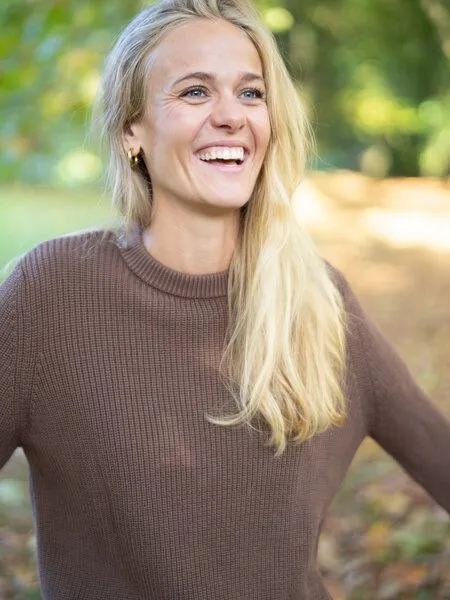 FUXBAU FUXBAU 4Seasons Frauen Strickpullover, Braun, – Produktbild 3 von 4