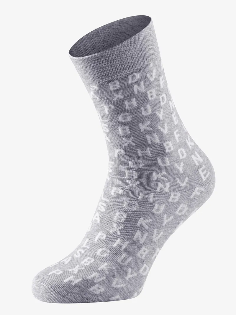 wäschepur Socken grau-weiß, Grau-weiß, – Produktbild 1 von 3