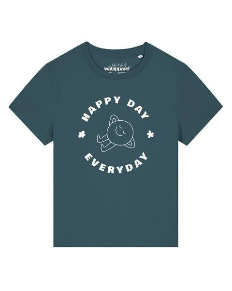 watapparel watapparel T-Shirt Frauen Happy day everyday, Stargazer, – Produktbild 1 von 2