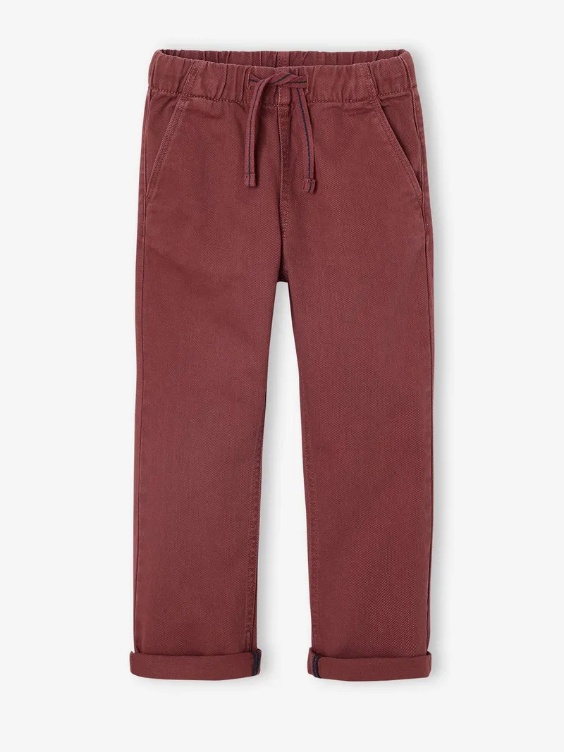 Vertbaudet Jungen Hose mit Dehnbund mit Kordel, Terrakotta, – Produktbild 3 von 3