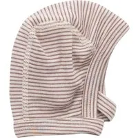 Lilano Lilano Erstlingsmütze Wolle Seide mauve-geringelt Gr.62, Rosa, – Produktbild 1 von 1