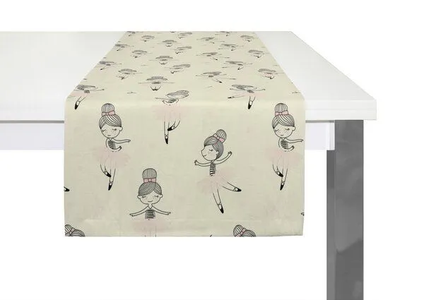 Nature by Adam Nature by Adam Tischläufer aus 100% Bio-Baumwolle - Made in Germany - Ballerina, Rosa, – Produktbild 2 von 4