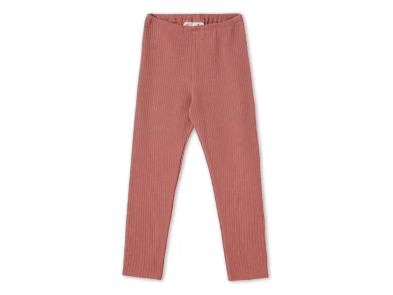 Leela Cotton Leela Cotton Baby und Kinder Leggings Ripp Qualität Bio Baumwolle, Rot, – Produktbild 1 von 2