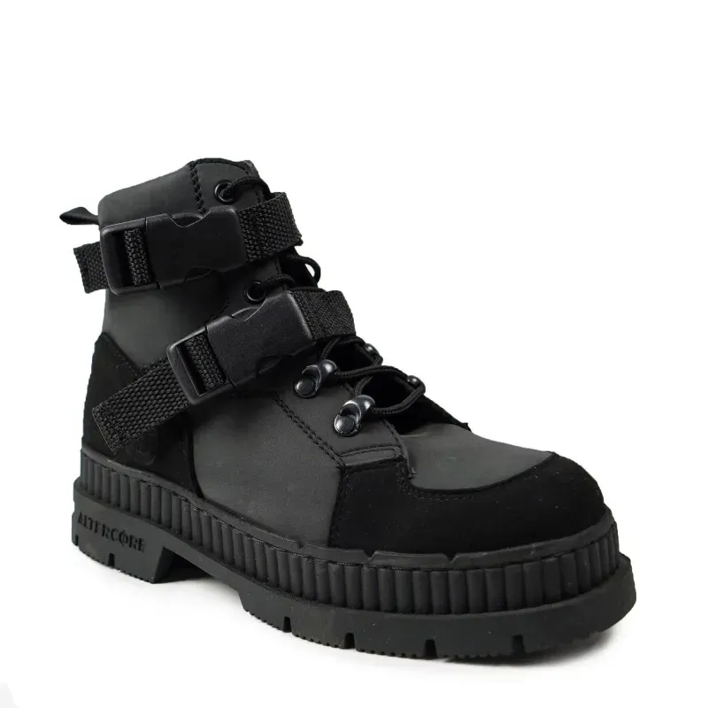Altercore Altercore Damen vegan Stiefel Crash Schwarz, Schwarz, – Produktbild 2 von 2