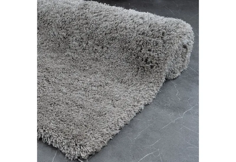Consilio Concept Designteppich MONA Teppich Wohnzimmer Hochflor Shaggy langflorig handgefertigt, Silberfarben, – Produktbild 4 von 5