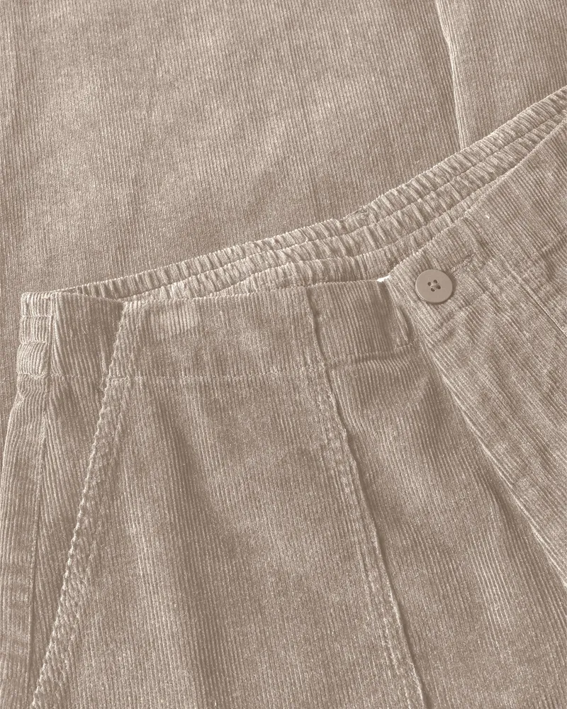 KnowledgeCotton Apparel KnowledgeCotton Apparel Damen vegan Hose Bloom Barrel Cord Hellgrau, Grau, – Produktbild 2 von 2