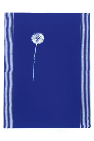Hirschkind Hirschkind Bio & Fair-Trade-Geschirrtuch "Pusteblume", Blau, – Produktbild 2 von 3