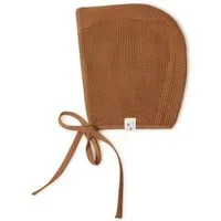 MATONA Matona Haube aus Baumwolle für Babies / Bonnet Baby, Braun, – Produktbild 2 von 5