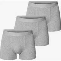 Bread Boxers Bread & Boxers 3-Pack Boxershorts BRIEF aus Bio-Baumwolle, Grau (grey melange), – Produktbild 1 von 1