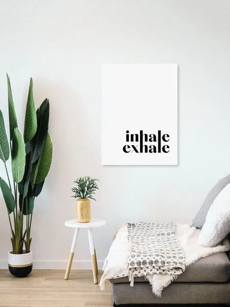 Photocircle Photocircle Poster / Leinwandbild - Inhale Exhale No4 – Produktbild 4 von 4