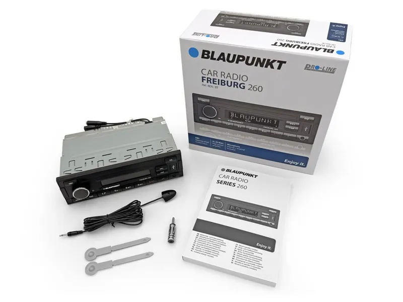 Blaupunkt Blaupunkt Freiburg 260 1-DIN Autoradio RDS/Bluetooth/USB/AUX/SWC Autoradio – Produktbild 1 von 4