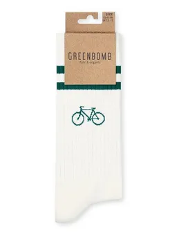 GreenBomb GREENBOMB Bike Pixel Tennis Socks - Lässige Socken aus Bio-Baumwoll Mix / hochwertiger Print / Fair & Vegan – Produktbild 1 von 1
