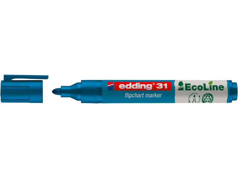 Edding Edding Flipchartmarker "31 EcoLine", Blau, – Produktbild 3 von 3