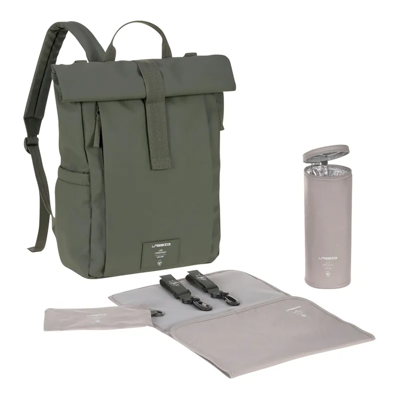 Lässig Lässig Wickelrucksack Rolltop Up, Oliv, – Produktbild 1 von 3