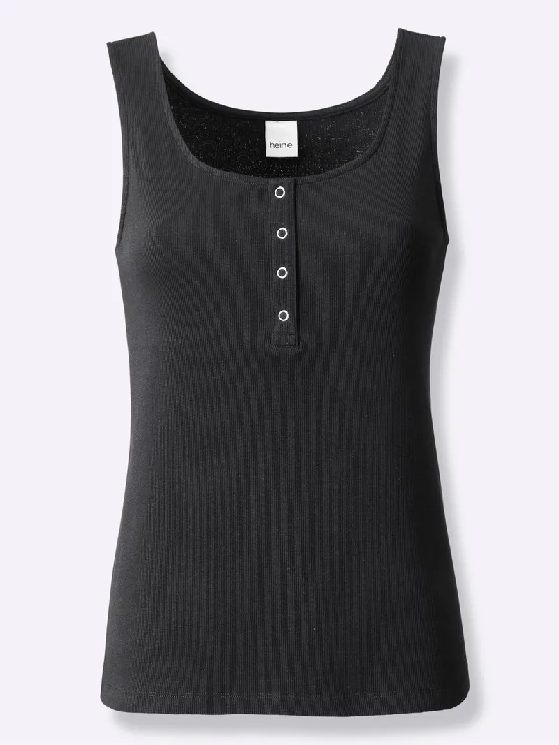 heine Trägertop schwarz, Schwarz, – Produktbild 1 von 2
