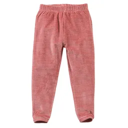 People Wear Organic People Wear Organic Pyjama Nicki, Mädchen Langarm Schlafanzug, rosa geringelt, aus Bio Baumwolle – Produktbild 1 von 1
