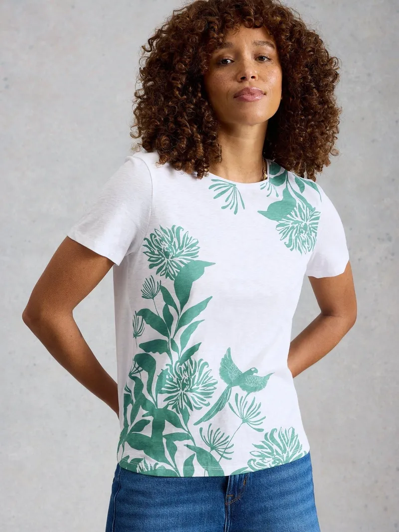 White Stuff T-Shirt Abbie - 46, Weiß multi, – Produktbild 1 von 4