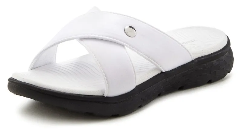 VENICE BEACH VENICE BEACH Sandale, Badeschuh, Sommerschuhe, Badelatsche, Flip Flop, Badeschlappe Badepantolette mit wasserabweisender und leichter Sohle VEGAN, Weiß, – Produktbild 3 von 5