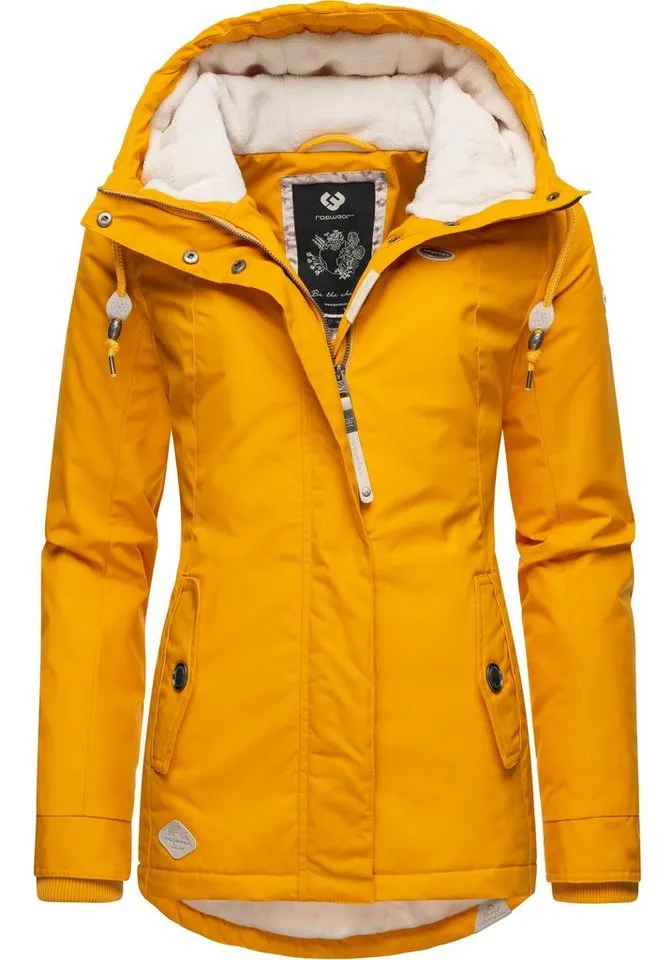 ragwear ragwear Winterjacke Monade Damen Winterparka mit Kapuze und m. Fleece gefüttert, Braun, – Produktbild 2 von 5