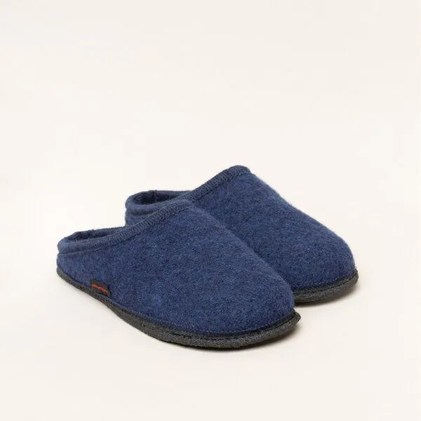 Kitz-Pichler Kitz-Pichler Filz-Hausschuh Grainau aus 100% Schurwolle - Damen & Herren Pantoffel, Dunkel-blau, – Produktbild 1 von 4