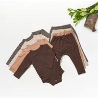 tetoi vienna tetoi-vienna TENCEL langarm Body und lange Hose Baby Set "Waldbad" – Produktbild 1 von 1