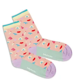 DillySocks DillySocks Premium Socken Rainbow Pantomime aus Biobaumwoll-Mix – Produktbild 1 von 1