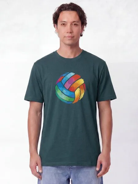 watapparel watapparel T-Shirt Unisex Volleyball in Watercolor, Stargazer, – Produktbild 2 von 3