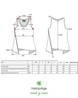 HempAge HempAge Damen asymmetrisches Top 100% Hanf – Produktbild 1 von 1