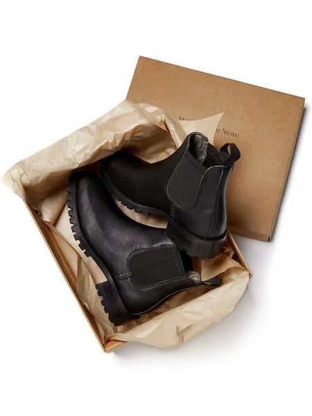 Wills Vegan Stores Wills Vegan Stores Isolierte, wasserdichte Chelsea-Stiefel, Kastanie, – Produktbild 3 von 4