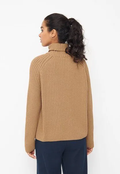 Givn Berlin Givn Berlin Rollkragen-Strickullover CASSIA aus recycelter Wolle, Beige, – Produktbild 3 von 4