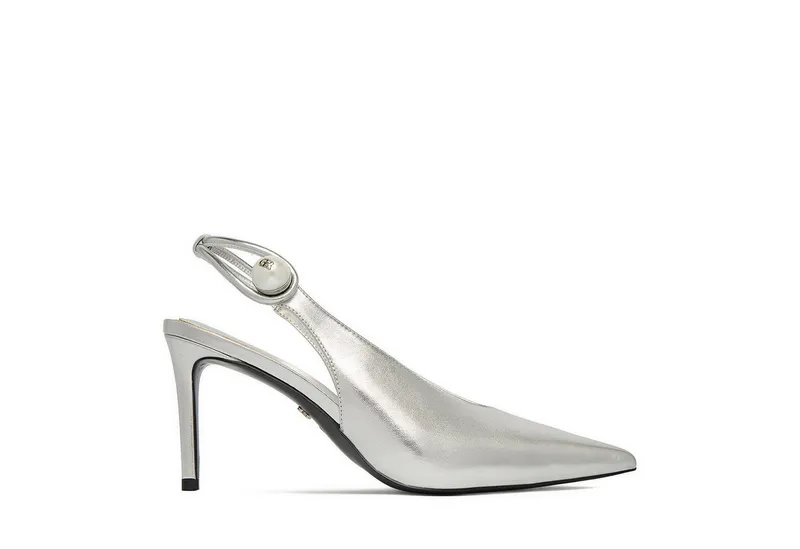 GINO ROSSI Silberne Damen-Pumps von Gino Rossi High-Heel-Stiefel, Silberfarben, – Produktbild 1 von 4