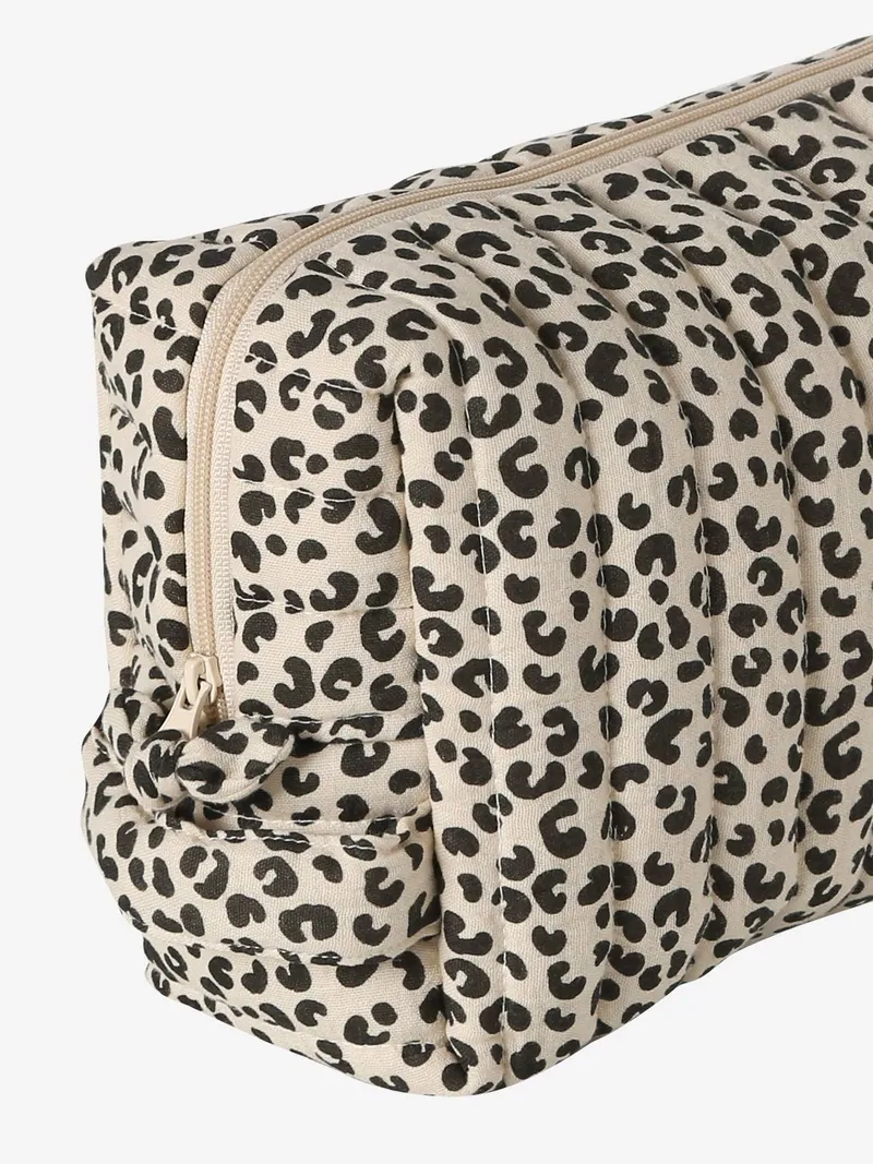 Vertbaudet Kinder Waschbeutel, Beige bedruckt leo, – Produktbild 3 von 4