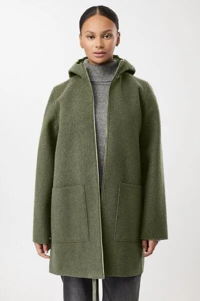 LangerChen LangerChen Kapuzenjacke aus Walk mit Membran, Sencha, – Produktbild 2 von 4