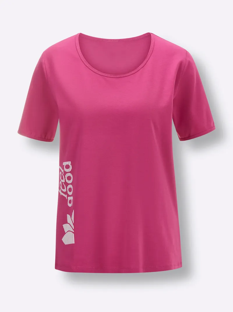 feel good Shirt fuchsia, Fuchsia, – Produktbild 1 von 2