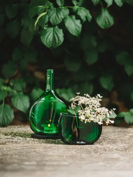 MaBe MaBe Windlicht aus dem fränkischen Bocksbeutel - Danish Design, Grün, – Produktbild 1 von 3
