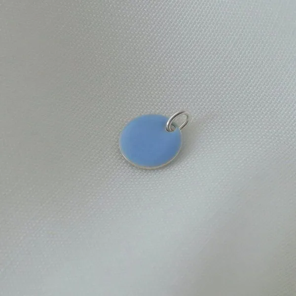 BELLYBIRD Jewellery BELLYBIRD Jewellery Halskette - emailliertes Plättchen, Anhänger aus Silber mit Emaille, Silver, – Produktbild 6 von 8