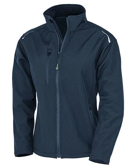 Result Genuine Recycled Result Genuine Recycled Damen Women Softshell - Jacke mit Brusttasche bis Gr.2XL, Navy, – Produktbild 2 von 3