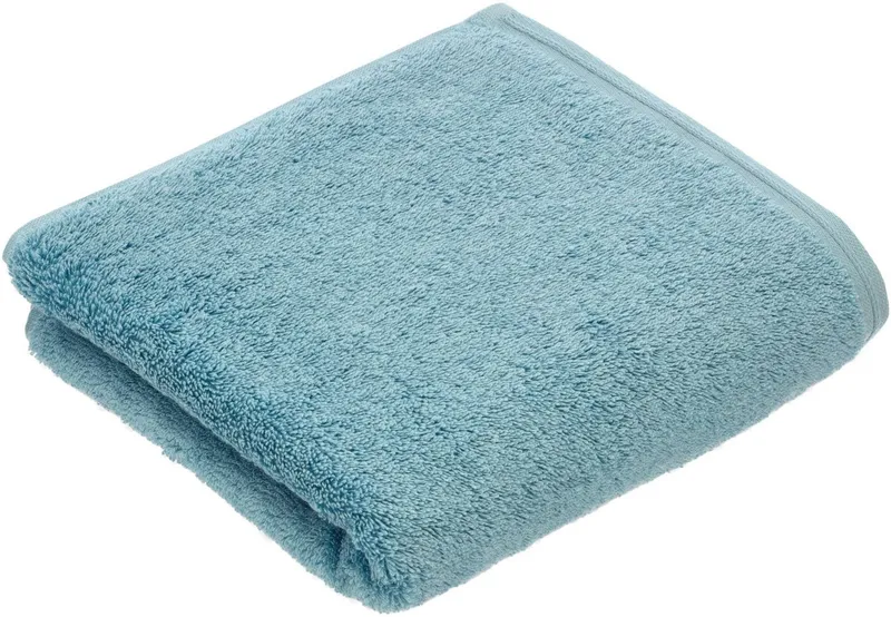 VOSSEN VOSSEN Badetuch Vegan Life, Webfrottier (1-St), Blau, – Produktbild 2 von 5