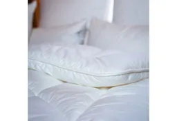 Paradies Paradies Kunstfaserbettdecke Runa, Füllung: 100% Polyester, Bezug: 100% Baumwolle, extra voluminöse, kuschelige & warme Winterdecke, vegane Daunendecke – Produktbild 1 von 1