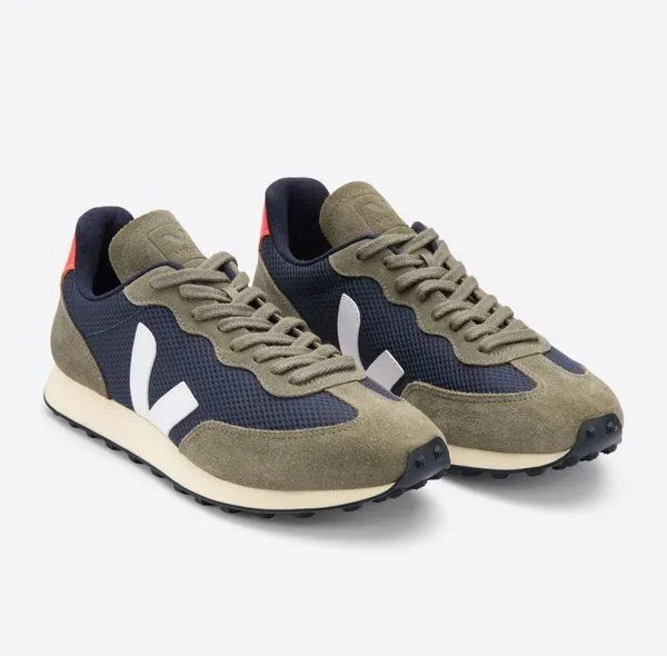 Veja Veja Sneaker Damen - Rio Branco Alveomesh, Blau (nautico white orange fluo), – Produktbild 3 von 4