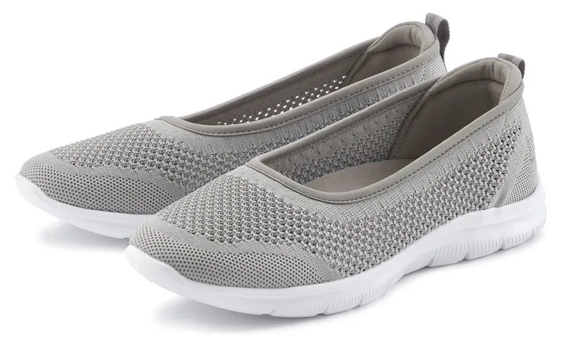 Lascana Sneaker Ballerinas, Grau, – Produktbild 3 von 3