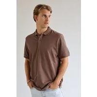 Kultgut Kultgut Bioafair Piqué Shirt- Kurzarm / ProEarth, Braun (mocca), – Produktbild 1 von 1