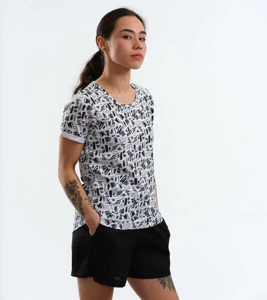Gary Mash GARY MASH Shirt Ella Scribble aus Biobaumwolle, Scribble (weiß), – Produktbild 2 von 4