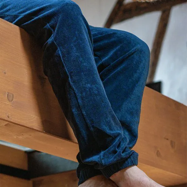 LANGBRETT LANGBRETT frottee hose unisex, Dunkelblau (blau), – Produktbild 4 von 4